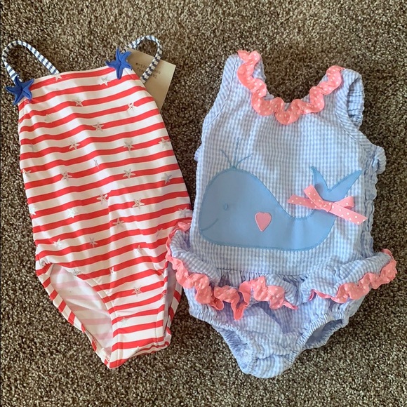 6-12mo Baby Girl Swim Suits - Picture 1 of 2